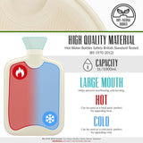 Hot Water Bottle with  Monkey Fleece Cover 1 Litre Capacity Natural Rubber Hot Water Bottle - Get Trend