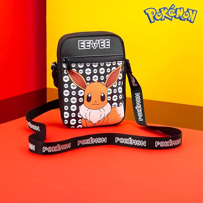Pokemon Shoulder Bag Cross Body Bag for Kids - Adjustable Strap Kids - Eevee - Get Trend