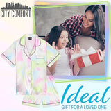 CityComfort Girls Pyjamas for Kids & Teenagers Summer Nightwear Sets Button Down Satin
