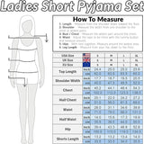 CityComfort Womens Pyjamas Set 2 Pcs Short Button Down PJs Comfy Soft Loungewear - Get Trend