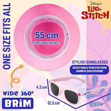 Disney Stitch Sunglasses and Bucket Hat Summer Accessories Set for Girls Lightweight