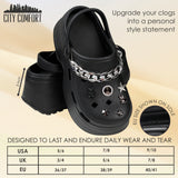 CityComfort Womens Platform Heeled Clogs with Removable Charms - Get Trend