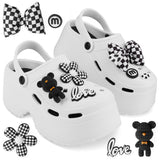 CityComfort Clogs for Women Platform Heeled Clogs Removable Charms Slip On Garden Mule Indoor Outdoor Holiday Essentials - Get Trend