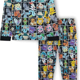 Pokemon Pyjamas for Boys & Teenagers Long PJs Set Soft Breathable Nightwear - Get Trend