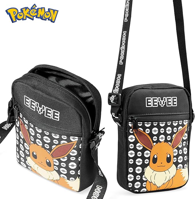 Pokemon Shoulder Bag Cross Body Bag for Kids - Adjustable Strap Kids - Eevee - Get Trend