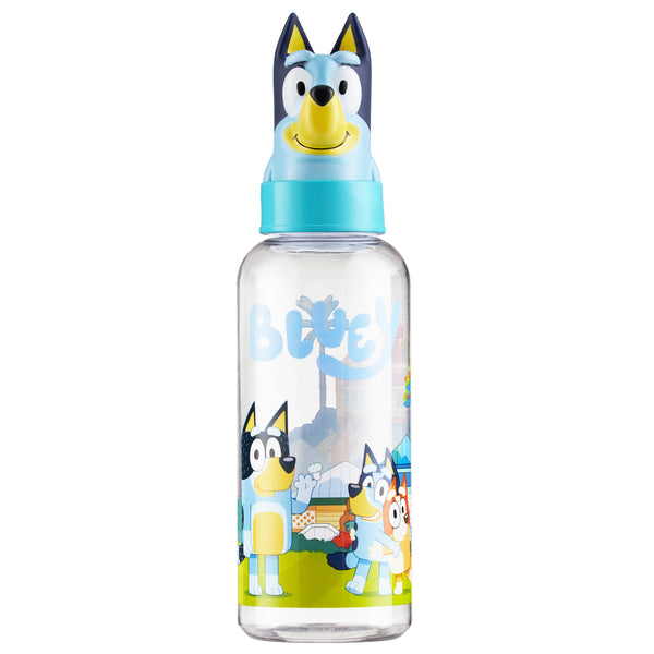 Bluey Water Bottle Kids 560ml Plastic Girls and Boys Water Bottle with Straw BPA Free - Get Trend