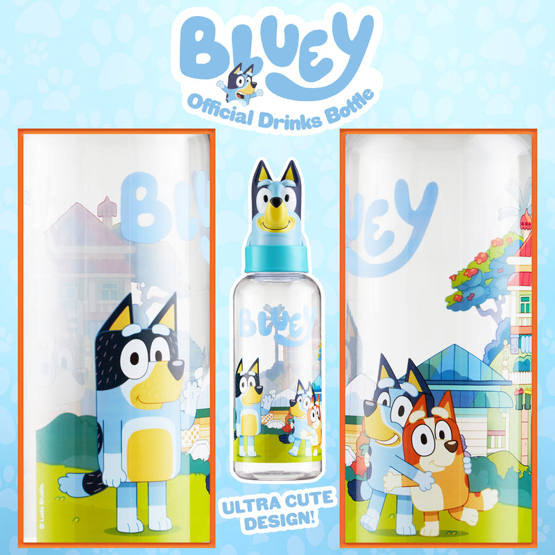 Bluey Water Bottle Kids 560ml Plastic Girls and Boys Water Bottle with