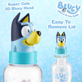 Bluey Water Bottle Kids 560ml Plastic Girls and Boys Water Bottle with Straw BPA Free - Get Trend