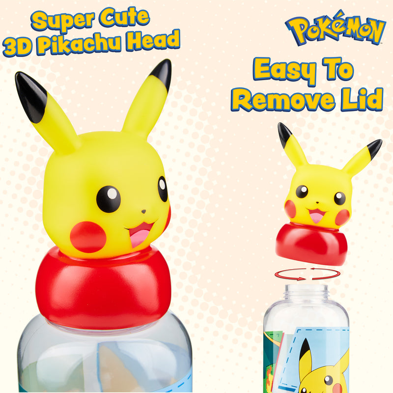 Pokemon Water Bottle for Kids, 560ml Water Bottle