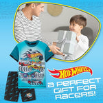 Hot Wheels Boys Pyjamas 2 Piece Summer Nightwear Set Short PJs Soft Breathable Lounge Wear Gifts for Boys - Get Trend
