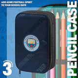 MANCHESTER CITY F.C. Filled Pencil Case Colouring Stationery Set School Supplies