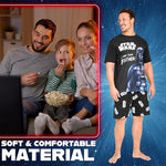 Disney Star Wars Mens Pyjamas Set Short PJs Soft Breathable Nightwear Loungewear Comfy Jammies Funny Sleepwear Baby Yoda Dad Gifts for Men - Get Trend