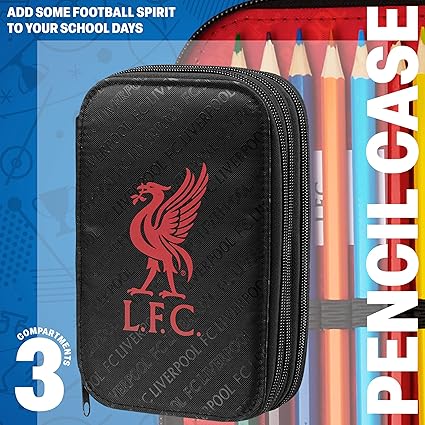 Liverpool F.C. Pencil Case Filled with Stationery Set School Supplies Pen Case - Get Trend