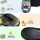 Pokemon Boys Slippers Boot Slippers Pikachu Bulbasaur Soft Kids Shoes Non Slip