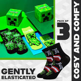 Minecraft Boy's Calf Socks Multipack
