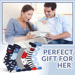 Tom Franks Ladies 6 Pack Design Cotton Rich Socks One Size - Get Trend