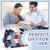 Tom Franks Ladies 6 Pack Design Cotton Rich Socks One Size - Get Trend