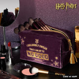 Harry Potter Makeup Bag for Women, Teenagers, Girls - Velvet Hogwarts Cosmetic Bags
