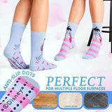 Disney Slippers Socks for Women & Teens UK Size 2.5-7.5, Pack of 2 Non Slip