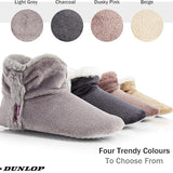DUNLOP Women Bootie Slippers, Ladies Quality Ankle Slippers Memory Foam