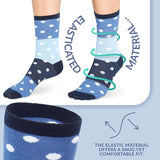 Tom Franks Ladies 6 Pack Design Cotton Rich Socks One Size - Get Trend