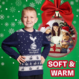 Tottenham Hotspur FC Christmas Jumper Kids Teenagers Warm Cosy Football Xmas Jumper
