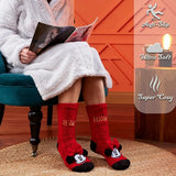 Disney Women's Slippers Socks Fluffy Slipper Socks