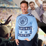 MANCHESTER CITY FC Christmas Jumpers for Men Teenagers