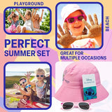 Disney Stitch Sunglasses and Bucket Hat Summer Accessories Set for Girls Lightweight