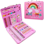 Peppa Pig Kids Art Set Crafts Drawing and Painting Sets for Children Travel Case 40 Plus Pieces - Get Trend