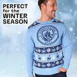 MANCHESTER CITY FC Christmas Jumpers for Men Teenagers