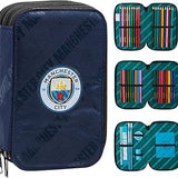 MANCHESTER CITY F.C. Filled Pencil Case Colouring Stationery Set School Supplies