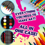 KreativeKraft Art Set Kids and Adults -187pcs Carry Case Artist Set - Get Trend