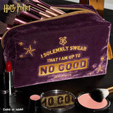 Harry Potter Makeup Bag for Women, Teenagers, Girls - Velvet Hogwarts Cosmetic Bags