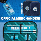 MANCHESTER CITY F.C. Filled Pencil Case Colouring Stationery Set School Supplies