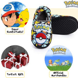 Pokemon Boys Slippers Boot Slippers Pikachu Bulbasaur Soft Kids Shoes Non Slip