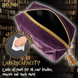 Harry Potter Makeup Bag for Women, Teenagers, Girls - Velvet Hogwarts Cosmetic Bags