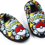 Pokemon Boys Slippers Boot Slippers Pikachu Bulbasaur Soft Kids Shoes Non Slip