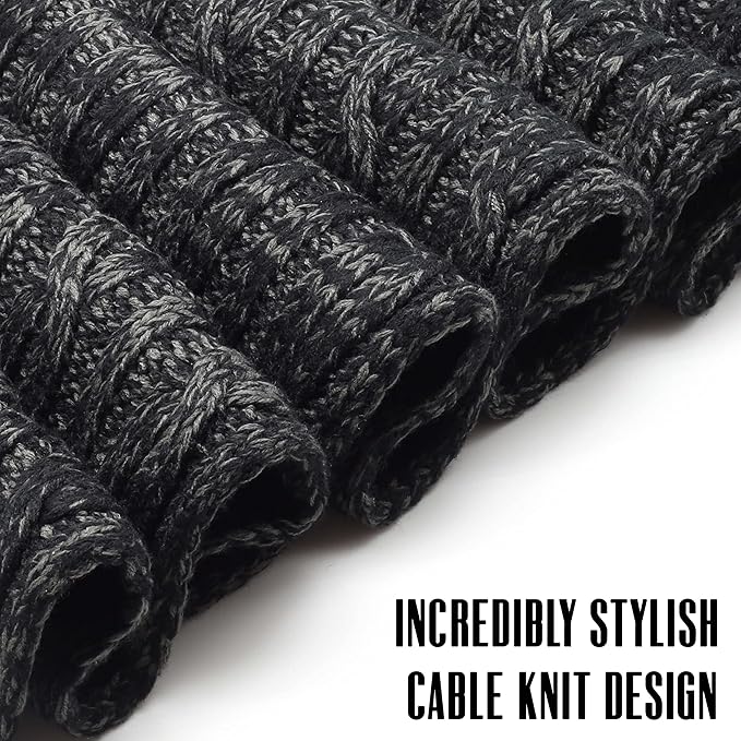 CityComfort Mens Knitted Scarf, Soft Cosy Winter Neck Scarf - Gifts for Men - Get Trend
