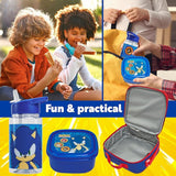 Get Trend Sonic The Hedgehog Lunch Bag Set for Kids 3 Pcs with Snack Lunch Box
