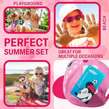 Disney Stitch Sunglasses Baseball Cap Girls Accessories Set Summer Lightweight Sun Hat UV400 Kids Sunglasses Beach Holiday