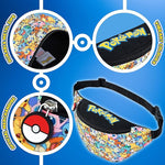 Pokemon Bum Bag for Boys and Girls Pikachu Lightweight Adjustable Fanny Pack Waist Bag - Get Trend