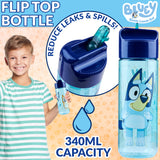 Bluey Kids Lunchbox with Compartments and Water Bottle for Preschool, Nursery