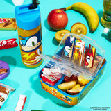 Sonic The Hedgehog Lunch Box Set for Kids Multiple Snack Compartments and Water Bottle