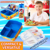 Sonic The Hedgehog Lunch Box Set for Kids Multiple Snack Compartments and Water Bottle