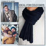 CityComfort Mens Knitted Scarf, Soft Cosy Winter Neck Scarf - Gifts for Men