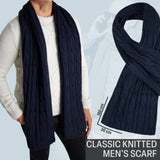 CityComfort Mens Knitted Scarf, Soft Cosy Winter Neck Scarf - Gifts for Men