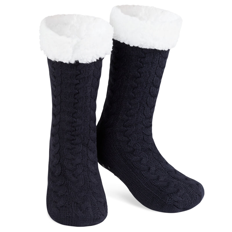 CityComfort Knitted Fluffy Slipper Socks for Women and Men - Get Trend