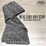 CityComfort Mens Knitted Scarf, Soft Cosy Winter Neck Scarf - Gifts for Men - Get Trend