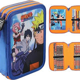 Naruto Pencil Case with Stationery Included School Supplies Filled Large Pencil Case